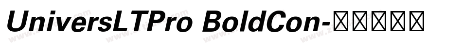 UniversLTPro BoldCon字体转换